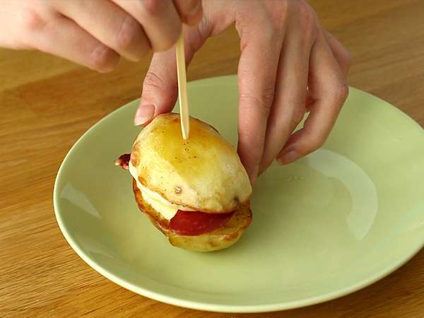 Burgonyás raclette szendvics - Előkészítés lépés 4
