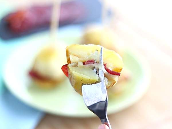 Burgonyás raclette szendvics - Előkészítés lépés 5