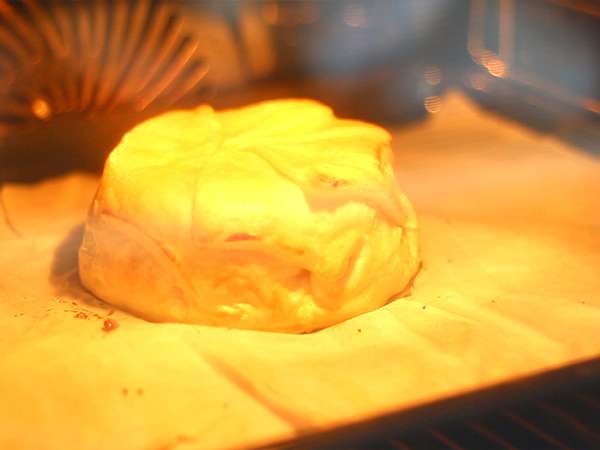 Sonkás-hagymás Camembert leveles tészta - Előkészítés lépés 4
