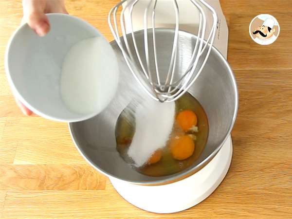 Génoise, az egyszerű recept - Előkészítés lépés 1