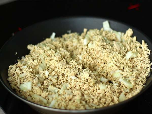 Vegán pásztor pite cukkinivel és tofuval - Előkészítés lépés 2