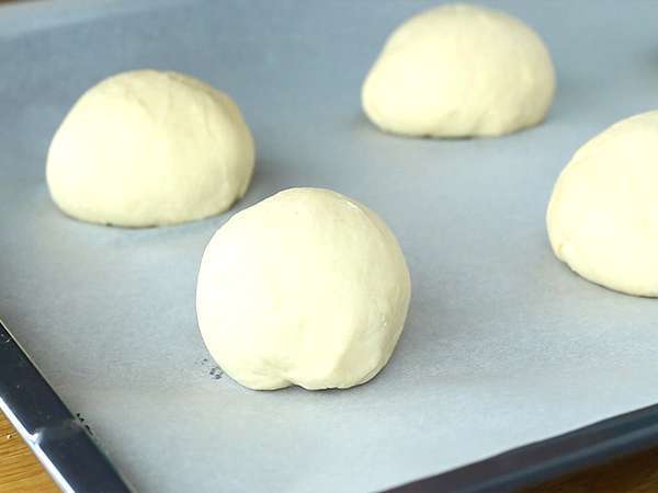 Házi készítésű hamburger zsemle - Előkészítés lépés 5