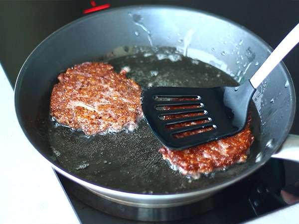 Vegetáriánus vörösbab burger - Előkészítés lépés 4