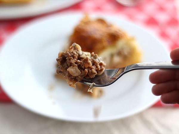 Hamburger pite, egy sajtburger, hogy megosszuk! - Előkészítés lépés 7