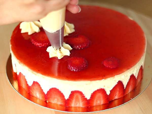Fraisier (lépésről-lépésre recept) - Előkészítés lépés 15