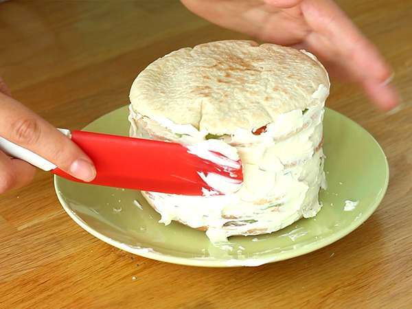 Szendvicstorta, a friss aperitif torta - Előkészítés lépés 4