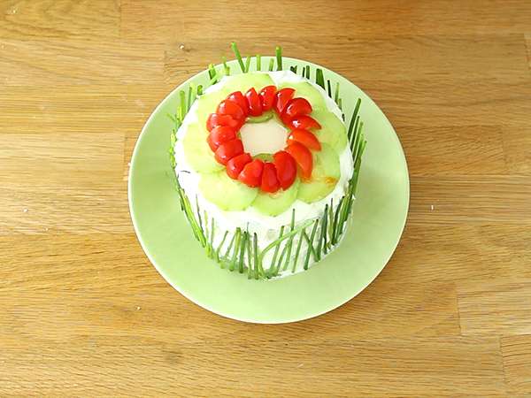 Szendvicstorta, a friss aperitif torta - Előkészítés lépés 6