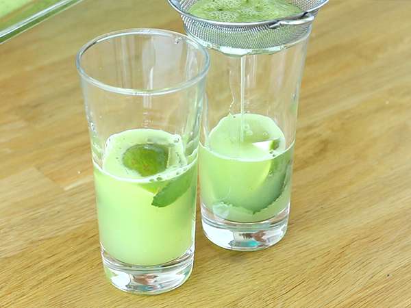 Uborka Mojito, alkoholmentes koktél - Előkészítés lépés 3