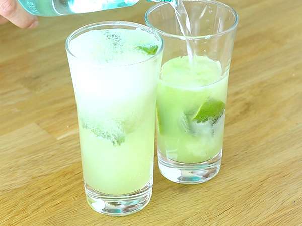 Uborka Mojito, alkoholmentes koktél - Előkészítés lépés 4