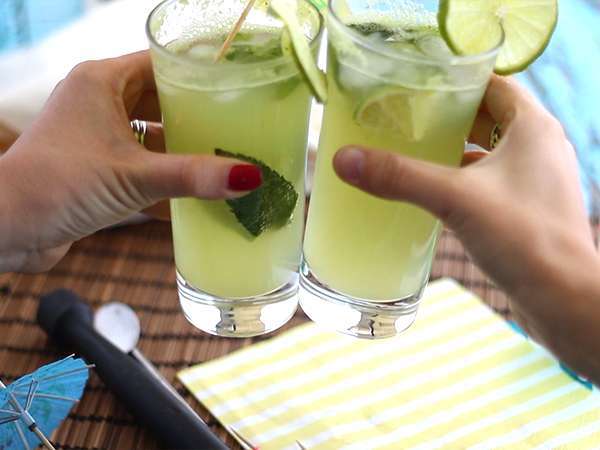 Uborka Mojito, alkoholmentes koktél - Előkészítés lépés 5
