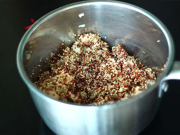 Quinoa és gombás rizottó - Előkészítés lépés 2