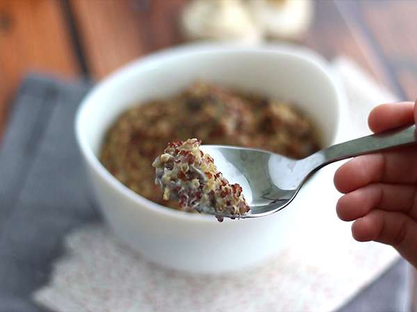 Quinoa és gombás rizottó - Előkészítés lépés 5