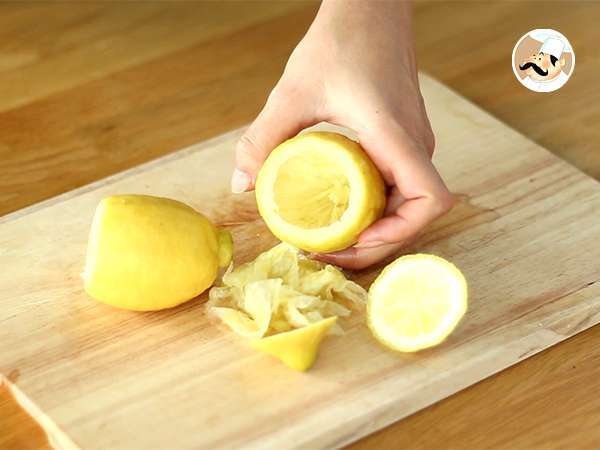 Frosted citrom, egy frissítő sorbet - Előkészítés lépés 1