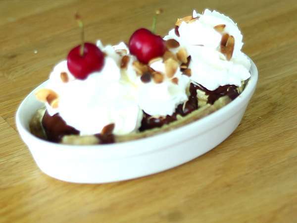 Banana Split, a híres fagyasztott desszert - Előkészítés lépés 3