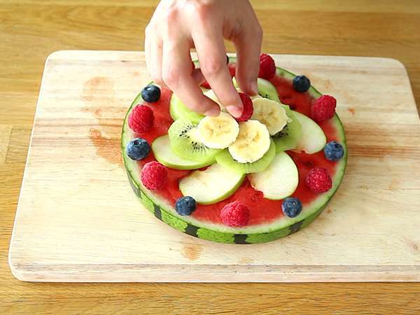 Görögdinnye pizza - Előkészítés lépés 5