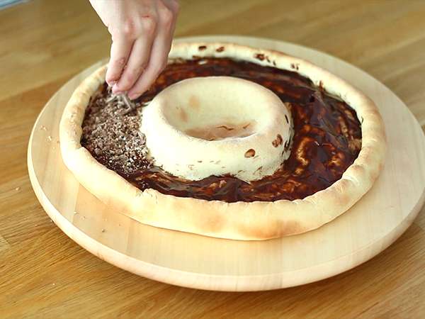 Pizza Kit Kat és joghurtos csokoládés Danette pizzával - Előkészítés lépés 5
