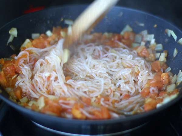 Konjac spagetti provence-i stílusban - Előkészítés lépés 3