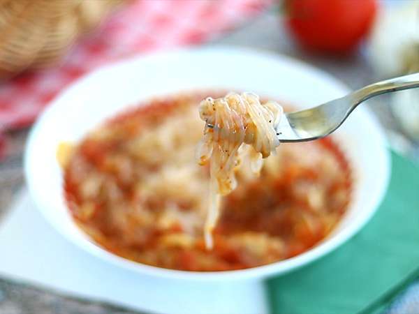 Konjac spagetti provence-i stílusban - Előkészítés lépés 4