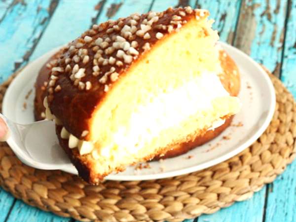 Tarte tropézienne lépésről lépésre elmagyarázva - Előkészítés lépés 12