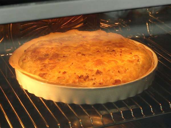 Gyors és egyszerű lazacos quiche - Előkészítés lépés 5