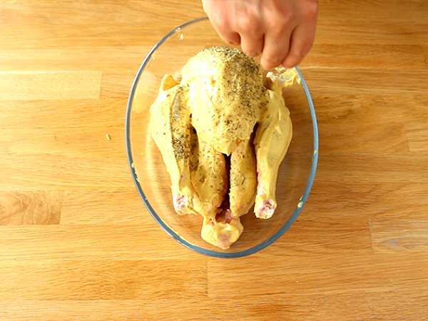 Csirke mustáros és herbes de Provence kéregben - Előkészítés lépés 2