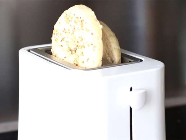 Vegetáriánus bagel - Előkészítés lépés 1