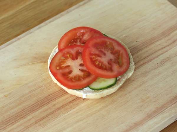 Vegetáriánus bagel - Előkészítés lépés 3