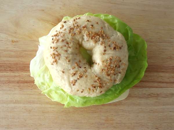 Vegetáriánus bagel - Előkészítés lépés 4