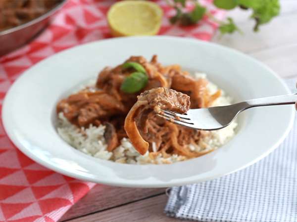 Gyors és egyszerű marhahús Stroganoff - Előkészítés lépés 7