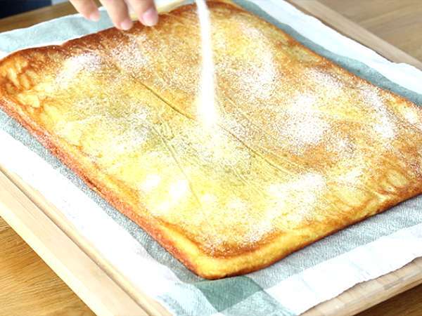 Portugál narancsos tekercs torta - Torta de laranja - Előkészítés lépés 5