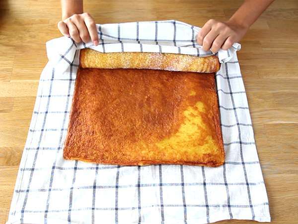 Portugál narancsos tekercs torta - Torta de laranja - Előkészítés lépés 6