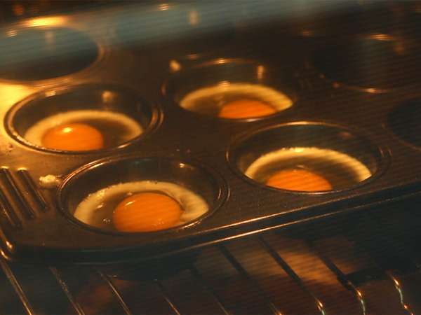 Tojás és bacon angol muffin - Előkészítés lépés 2