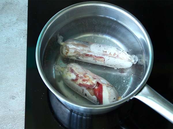 Csirke ballotinok mozzarellával - Előkészítés lépés 5