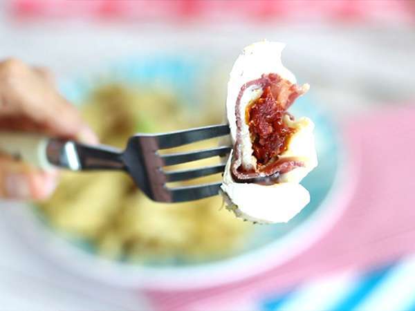 Csirke ballotinok mozzarellával - Előkészítés lépés 6