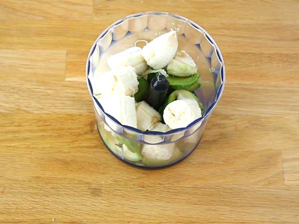Vegán desszertkrémek - csokoládé, banán, avokádó - Előkészítés lépés 1