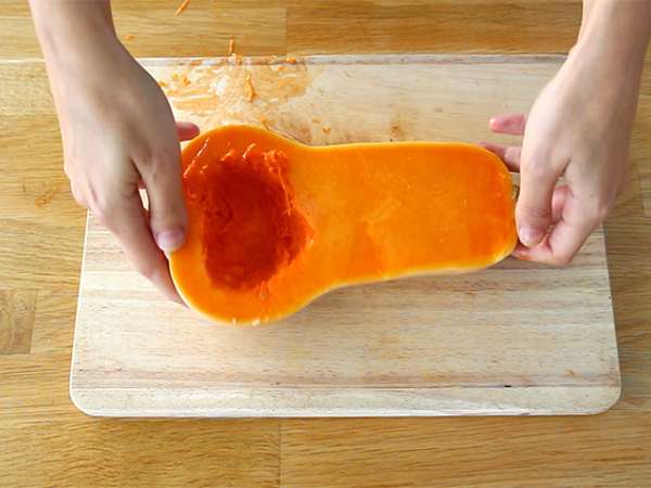 Tejszínes butternut tök leves - Előkészítés lépés 1