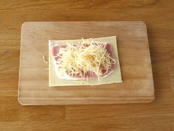 Friands sonka és sajt - Előkészítés lépés 2