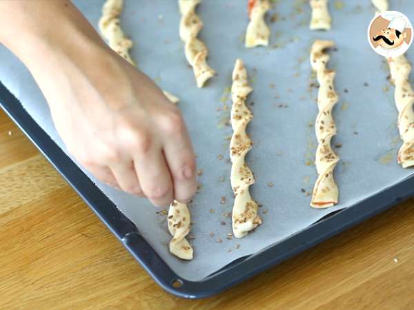 Pehelykönnyű szezámos twistek - Előkészítés lépés 4