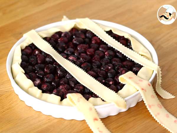 Leveles tészta torta cseresznyével - Előkészítés lépés 4