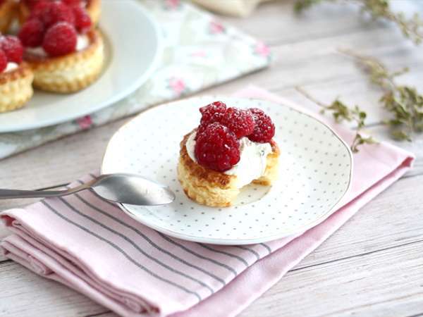 Málna és mascarpone vol au vents - Előkészítés lépés 6
