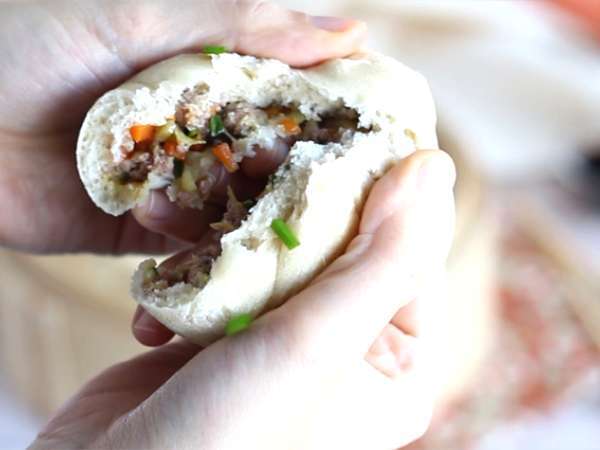 Banh Bao, kis párolt zsemle - Előkészítés lépés 12