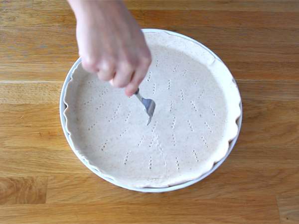 Tojásos sonkás quiche - Előkészítés lépés 1