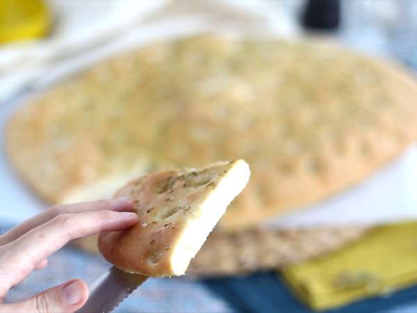 Focaccia, olasz kenyér rozmaringgal - Előkészítés lépés 8