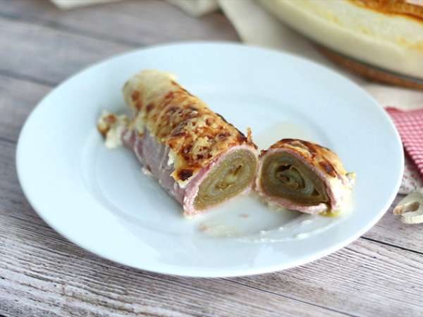 Sonkás endívia gratin - Előkészítés lépés 8
