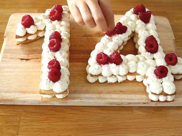 Szám torta - Előkészítés lépés 10