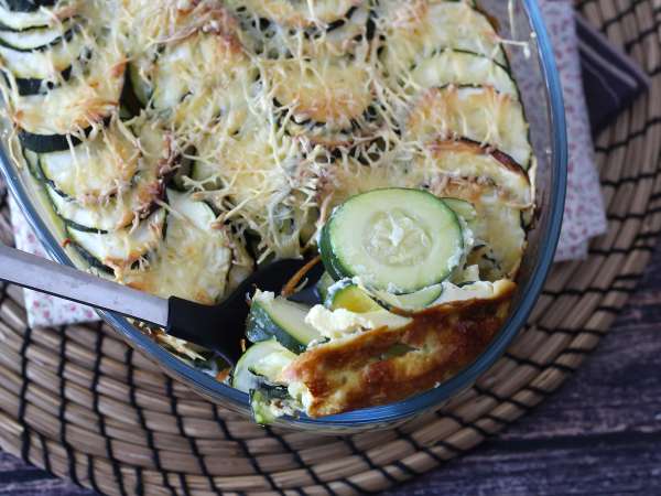 Egyszerű cukkini gratin - Előkészítés lépés 5
