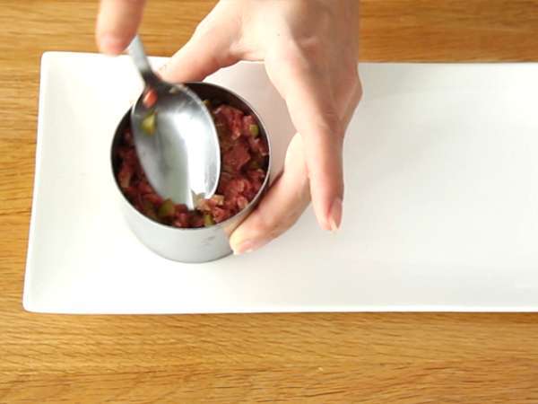 Marhahús steak tartár - Előkészítés lépés 3