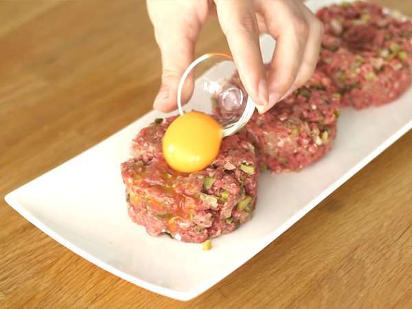Marhahús steak tartár - Előkészítés lépés 5
