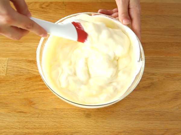 Fehér csokoládés málnás bavarois (lépések és videó) - Előkészítés lépés 6