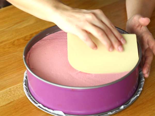 Fehér csokoládés málnás bavarois (lépések és videó) - Előkészítés lépés 11
